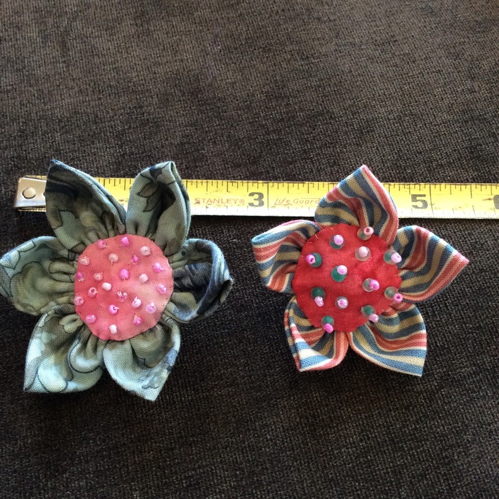 One left! Handmade flower pin brooch